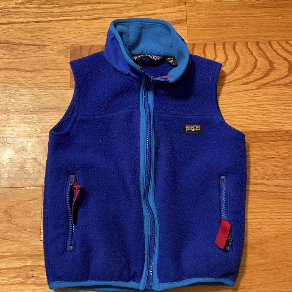 Boys blue Patagonia fleece vest
